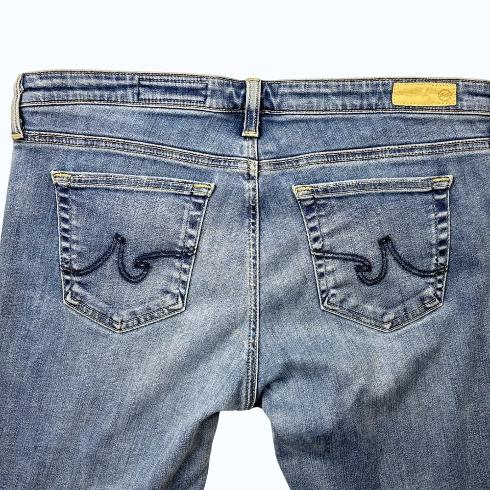 AG Adriano Goldschmied The Stilt Roll Up Cigarette Jeans Blue Size 32 Made USA‎